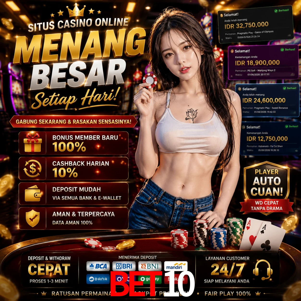 bet10 slots no app